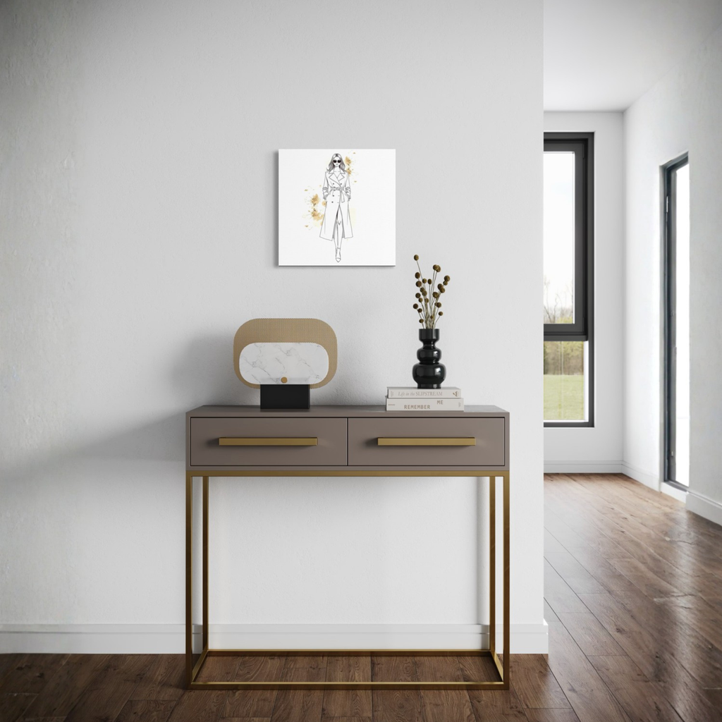 LINE STUDY II — Figure Canvas (40 × 40 cm)